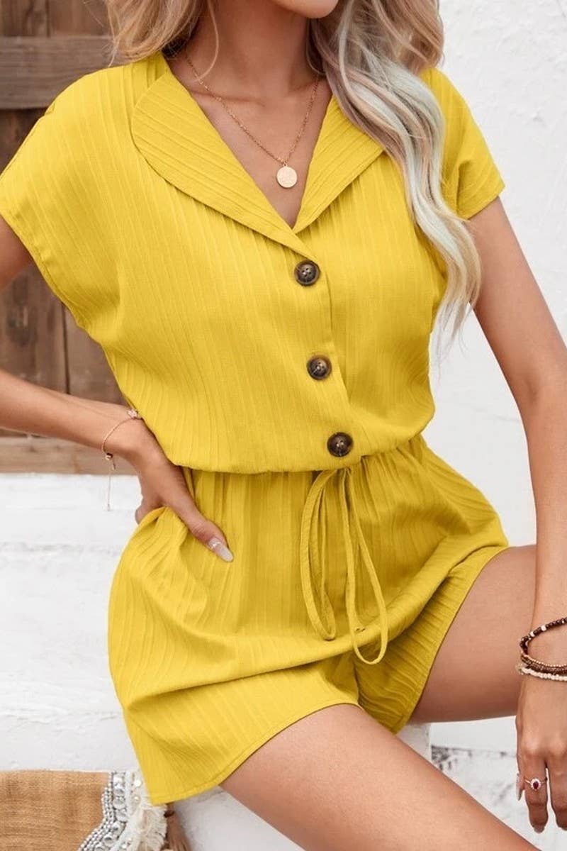 CWSS1252_SUMMER CARDIGAN BAT SLEEVE WAIST SHORTS SUIT