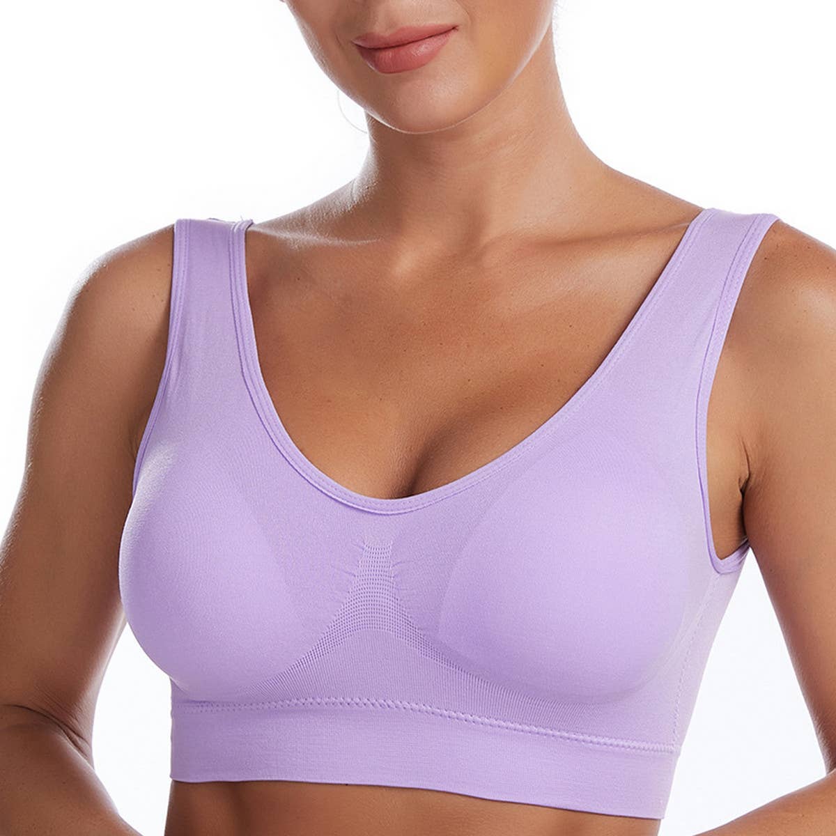 PLUS SIZE RUNNING SHOCKPROOF SPORTS WIRELESS BRA_CWMU0309