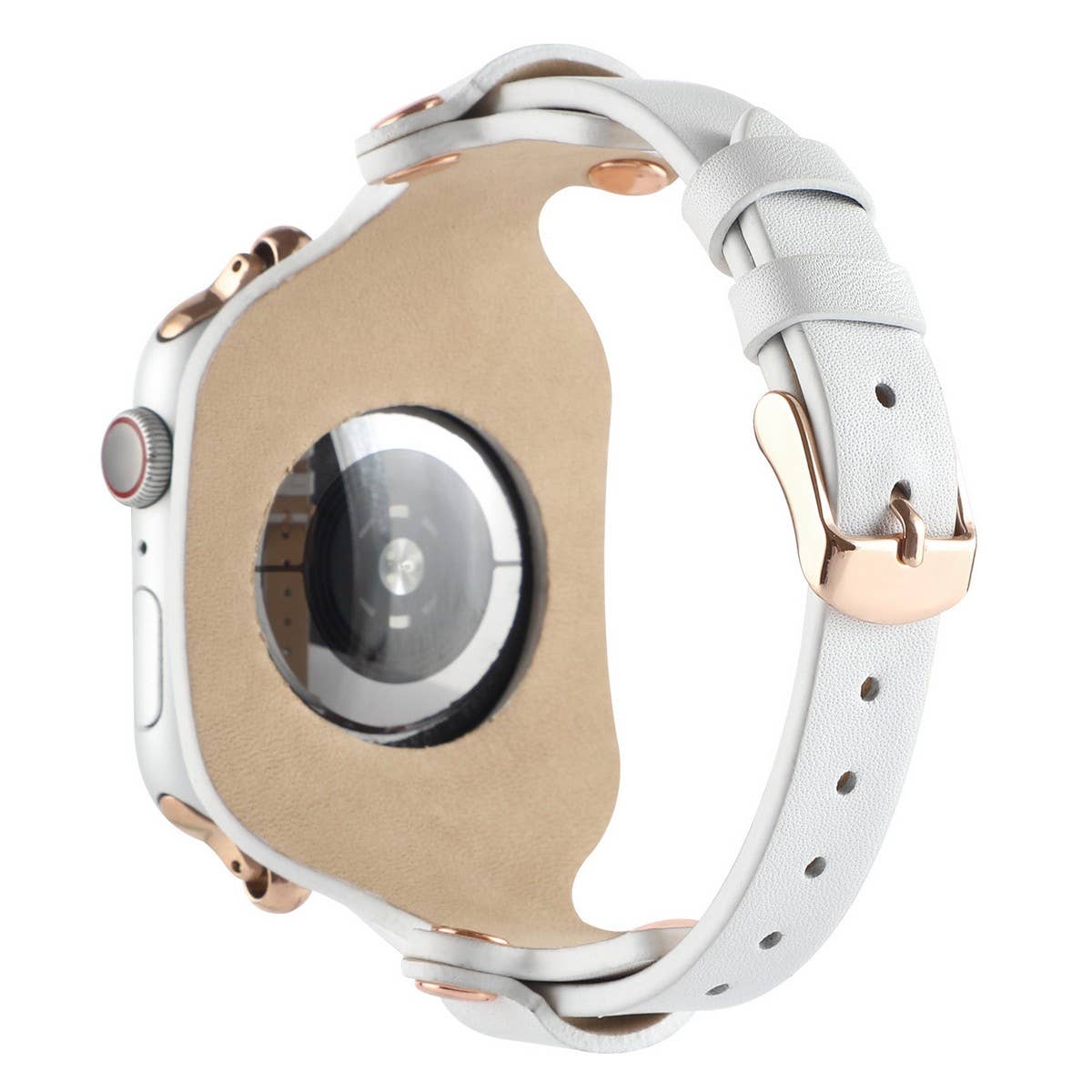 APPLE WATCH9-1 RIVET LEATHER STRAP_CWWW0044