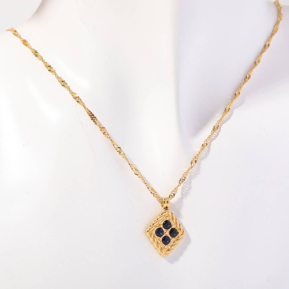 December birthstone colored zircon necklace