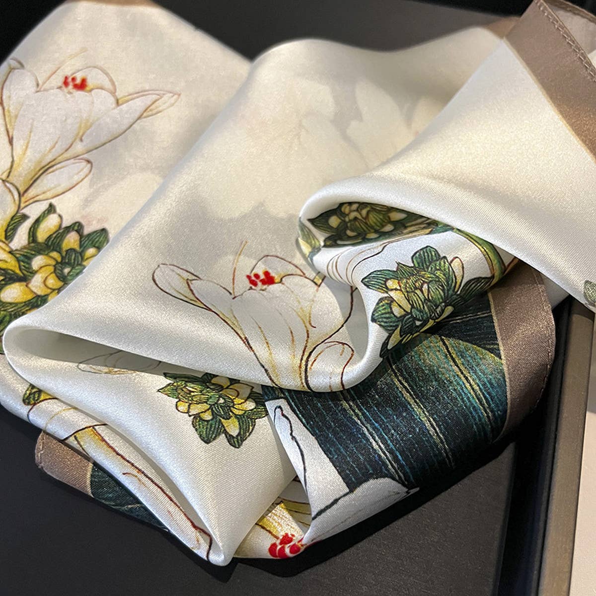Silk Scarf for Women - Versatile Spring/Summer