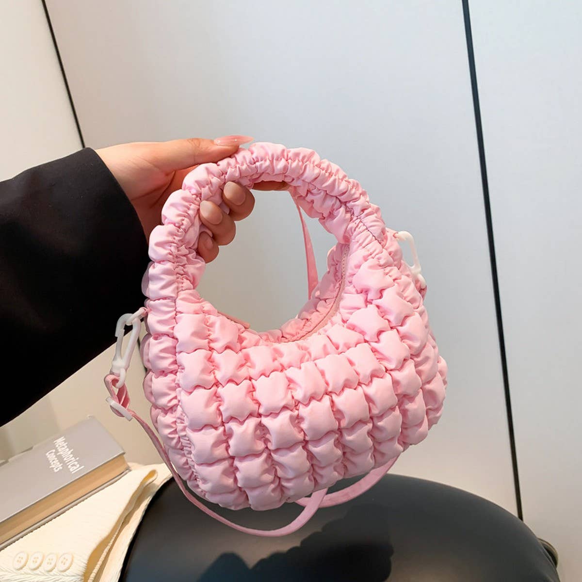 Puffy Cloud Handbag Shoulder Crossbody Bag_CUAB00488