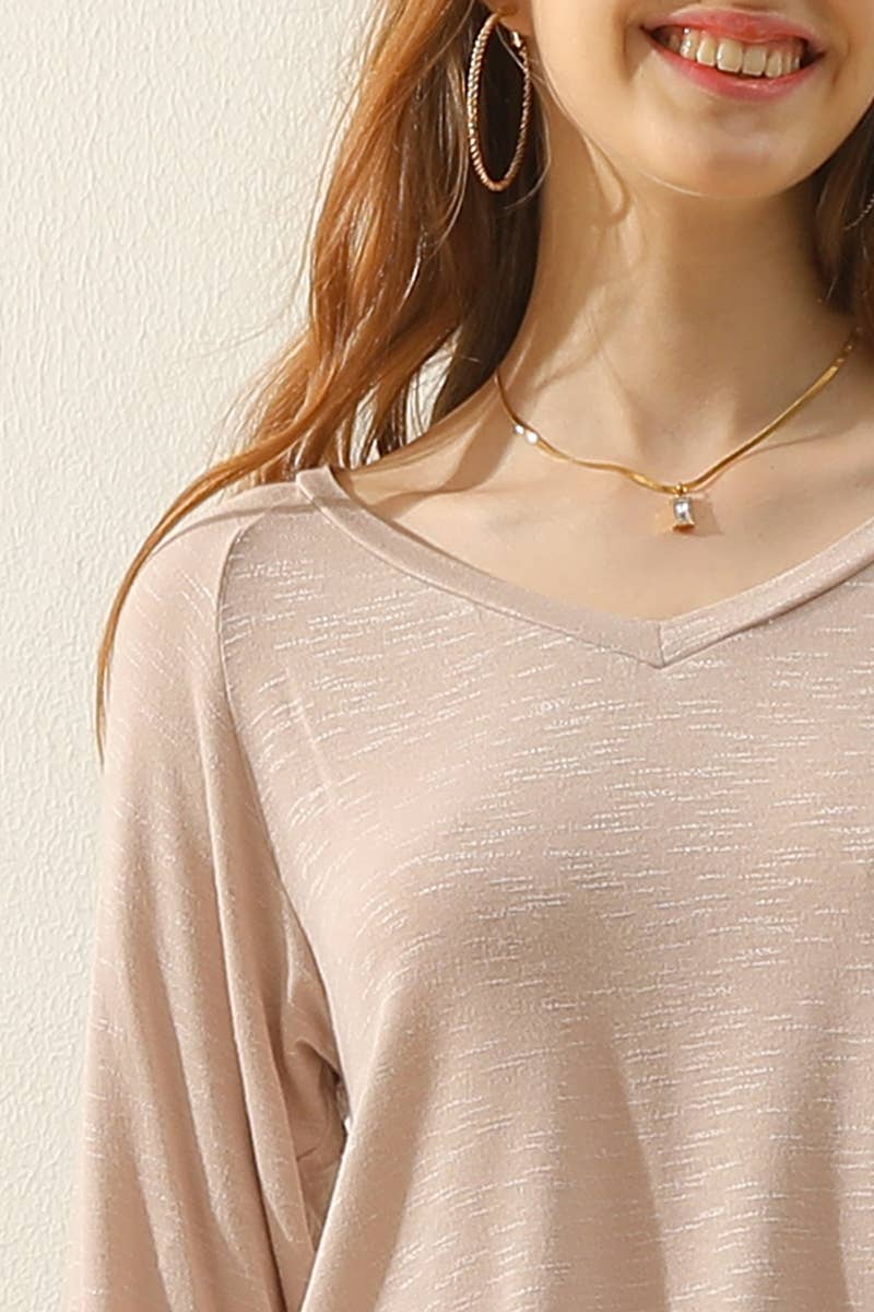 CWTTL1461_Casual Loose Fit Long Sleeve Tops