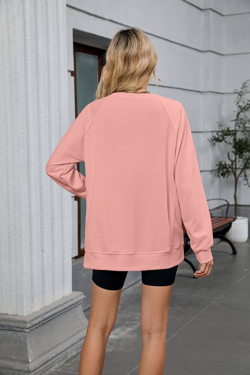 CWTBLL4018_SOLID RIBBED CREW NECK LONG SLEEVE SWEATSHIRT
