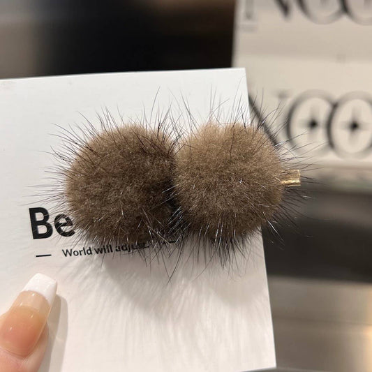 CUTE FURRY HAIRPIN DUCKBILL CLIP BANGS HAIRPIN