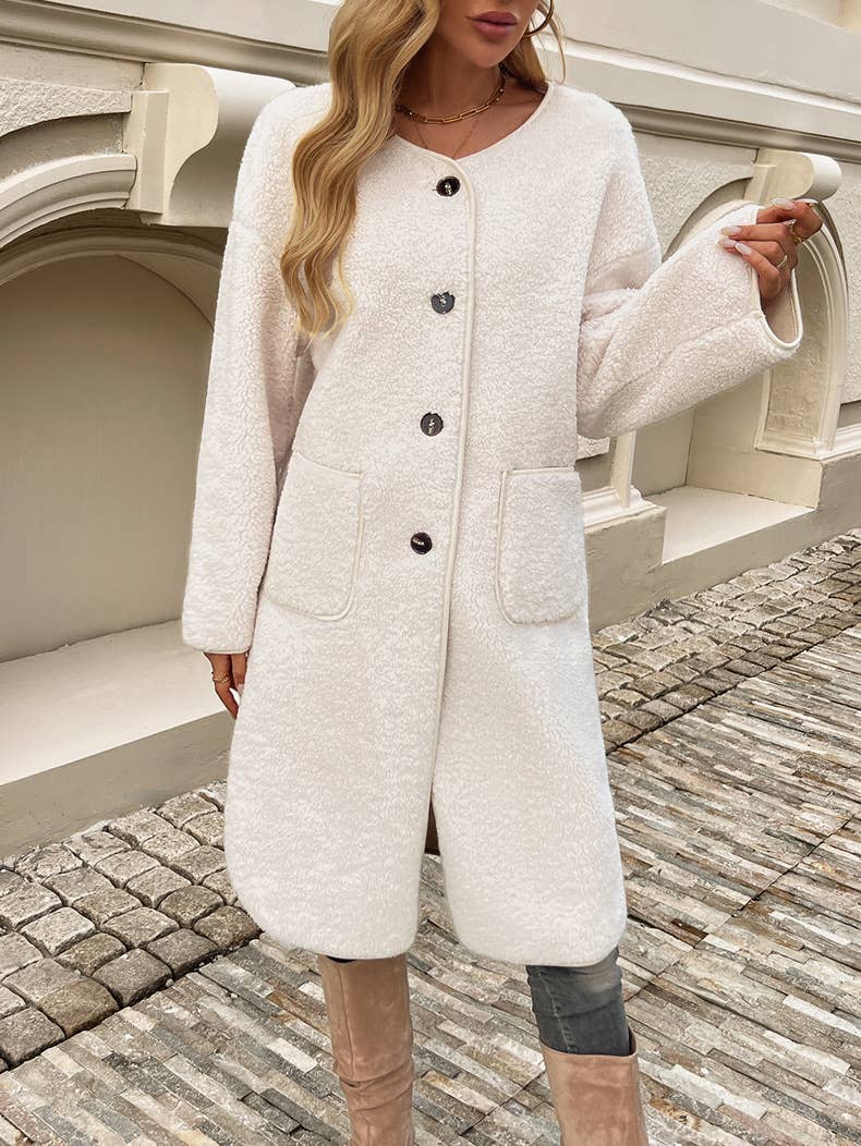 CASUAL CARDIGAN BREASTED POCKET TRENCH COAT