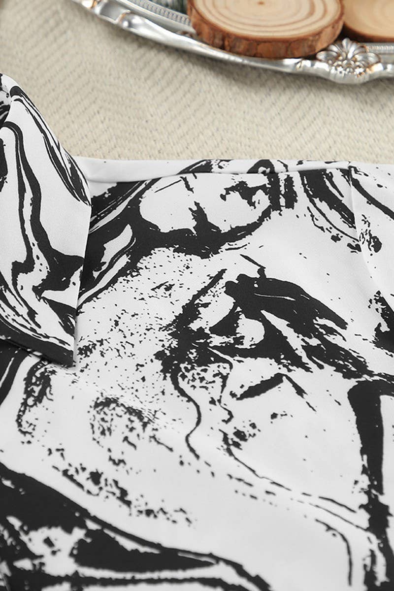 CWSPJ0334_PRINTED LOOSE LONG-SLEEVED TROUSERS PAJAMA SET