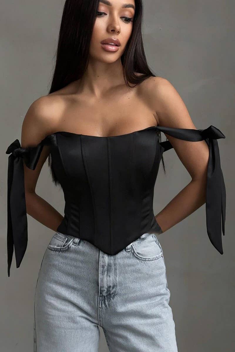 CWTTT0034_BACKLESS STRAPPY IRREGULAR HERRINGBONE TUBE TOP
