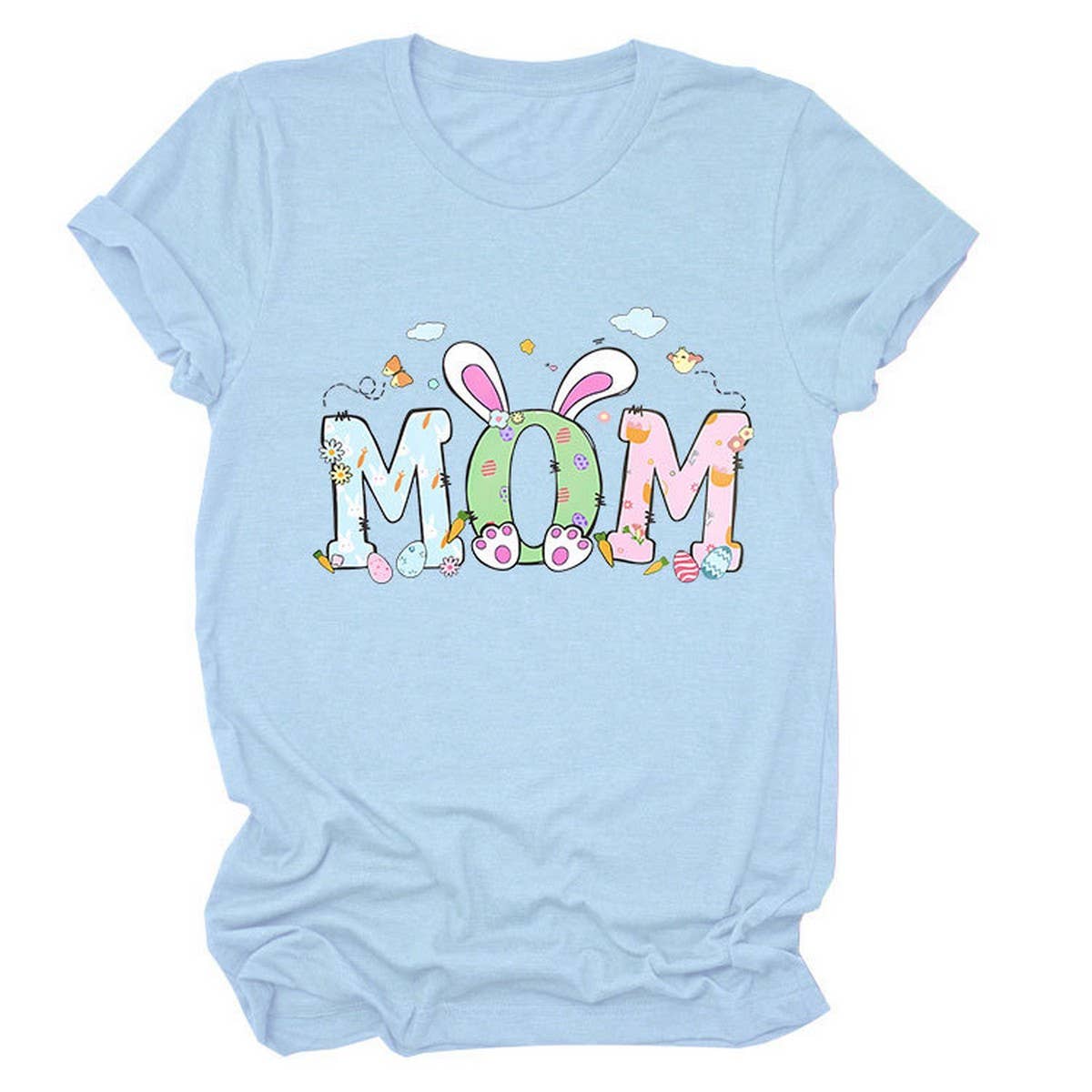 EASTER PERSONALITY FUN PRINTED SHORT SLEEVE TEES_CWTTS0783