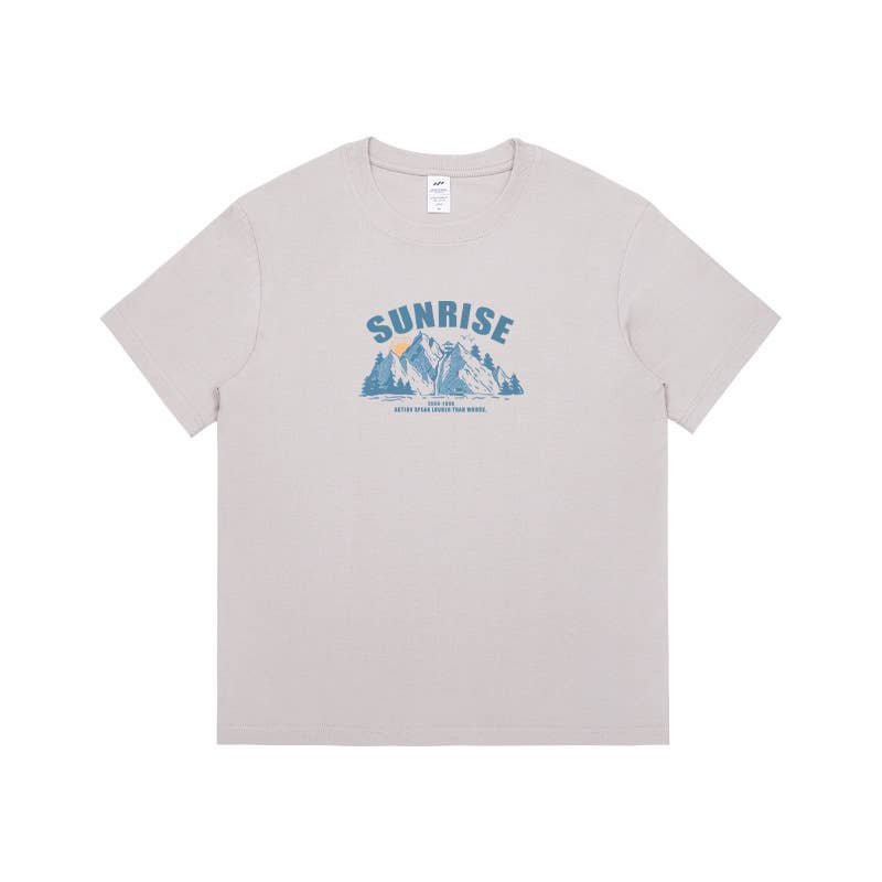 CWTTS0935_ALPHABET PRINT ROUND NECK LOOSE CASUAL T SHIRT
