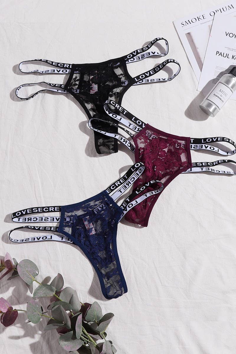 CWSPJ00467_SEXY LACE SEAMLESS THONG PANTIES