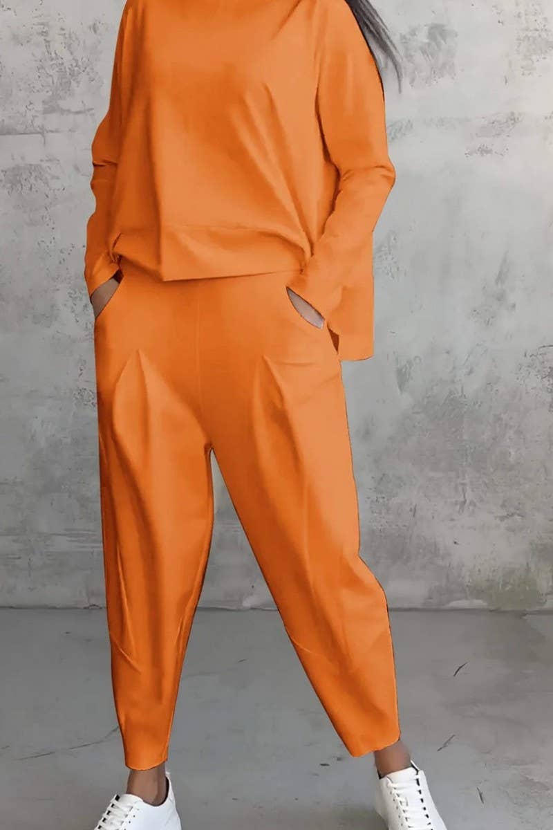 CWSTB00384_SOLID CREWNECK LONG SLEEVE LONG PANTS SET