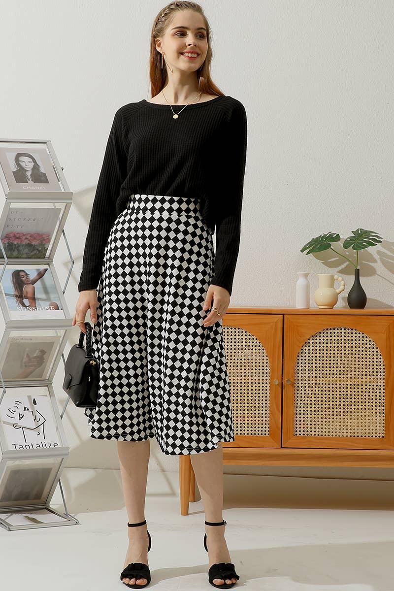 CWTTL1485_Casual Round Neck Loose Fit Long Sleeve Tops