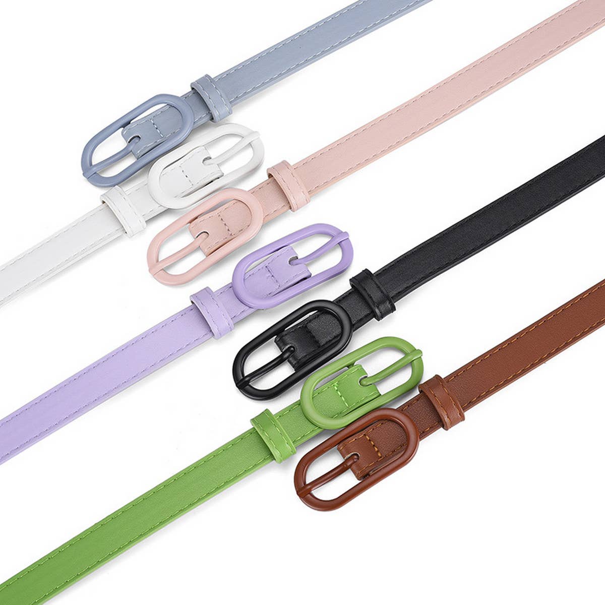 VERSATILE NEW OVAL PIN BUCKLE BELT_CWABE0587