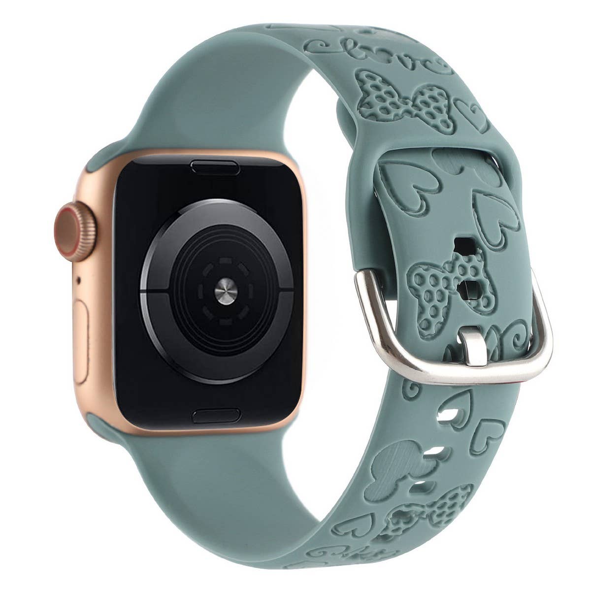 IWATCH8-1 ENGRAVED SILICONE APPLE WATCH9 STRAP