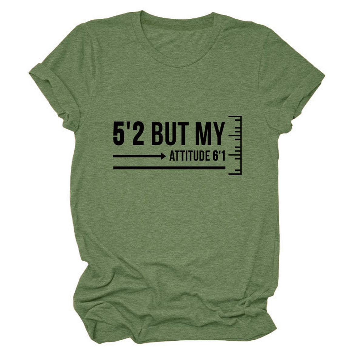 Trendy Graphic Tee Women Short Girl Energy