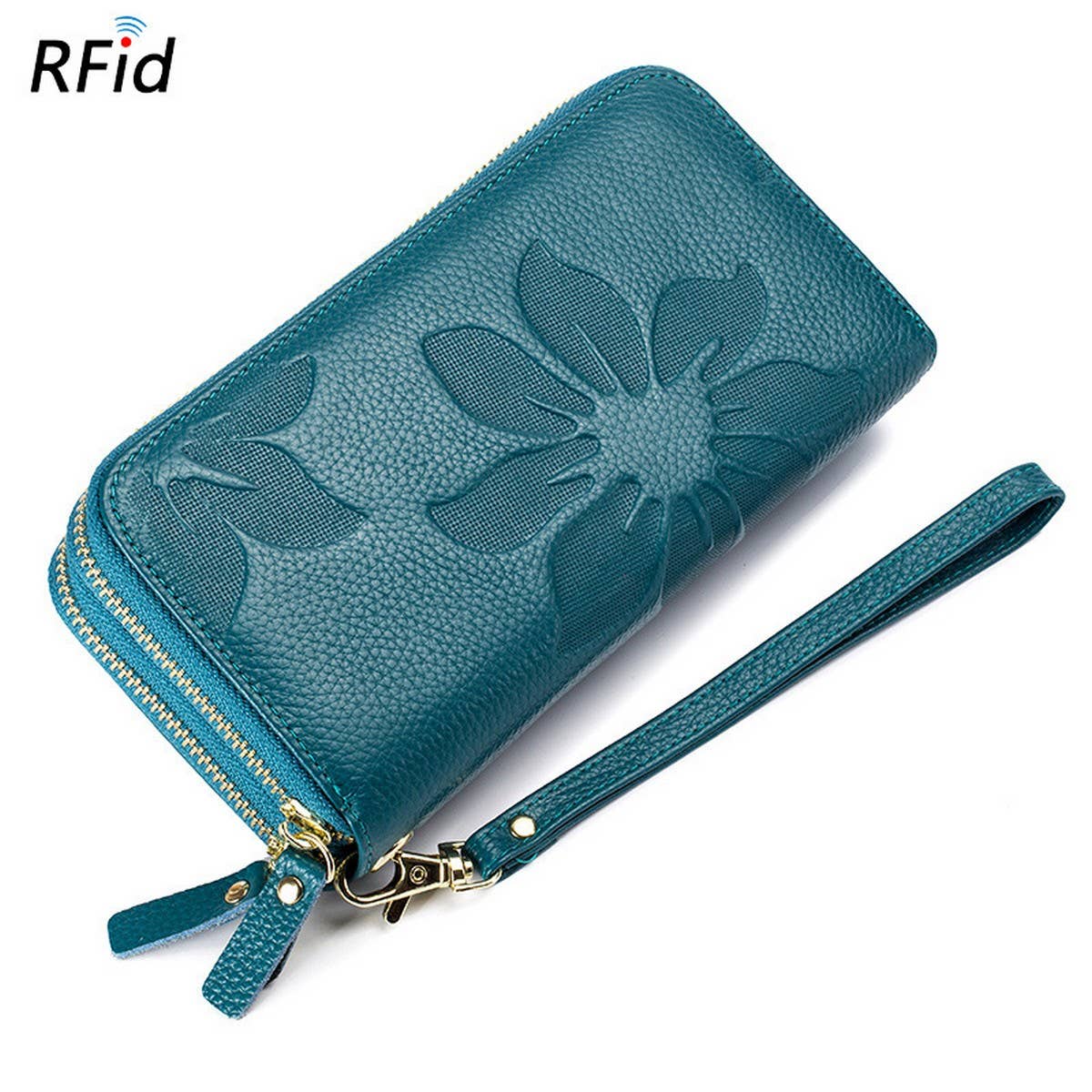 LARGE CAPACITY LONG TOPLAYER COWHIDE LEATHER WALLET_CWAB3733