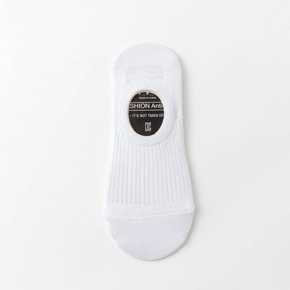 ALL-MATCH SOLID COLOR SILICONE BOAT SOCKS FOR MEN_CWMS2033