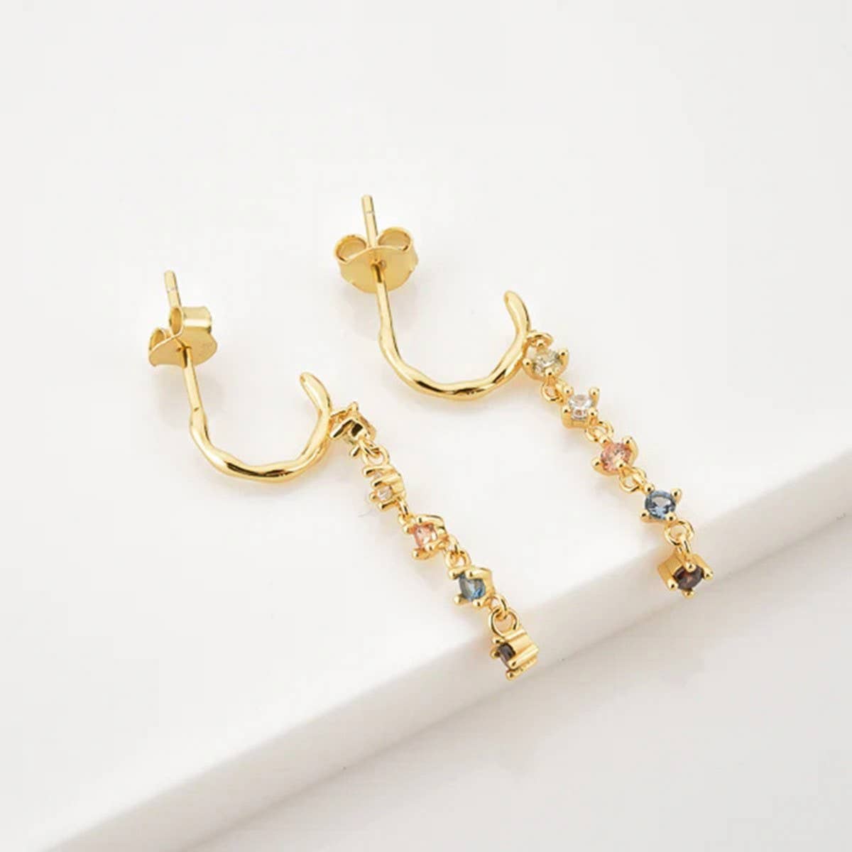 COLORFUL TASSEL FASHIONABLE AND SIMPLE EARRINGS