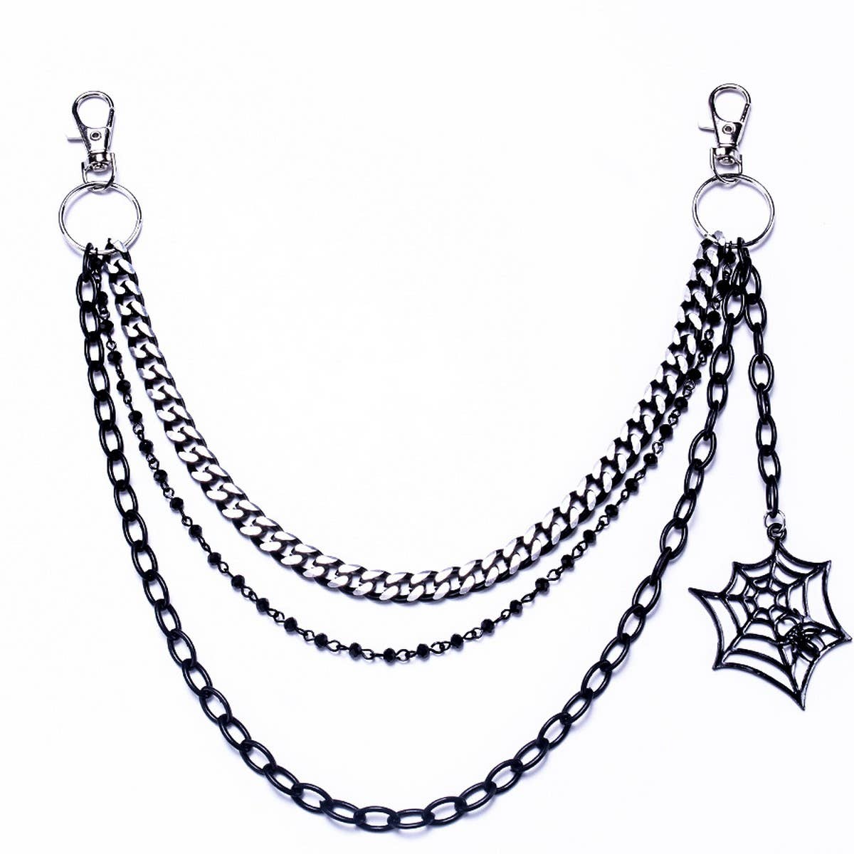 PUNK STYLE SPIDER WEB JEANS CHAIN_CWMM0645