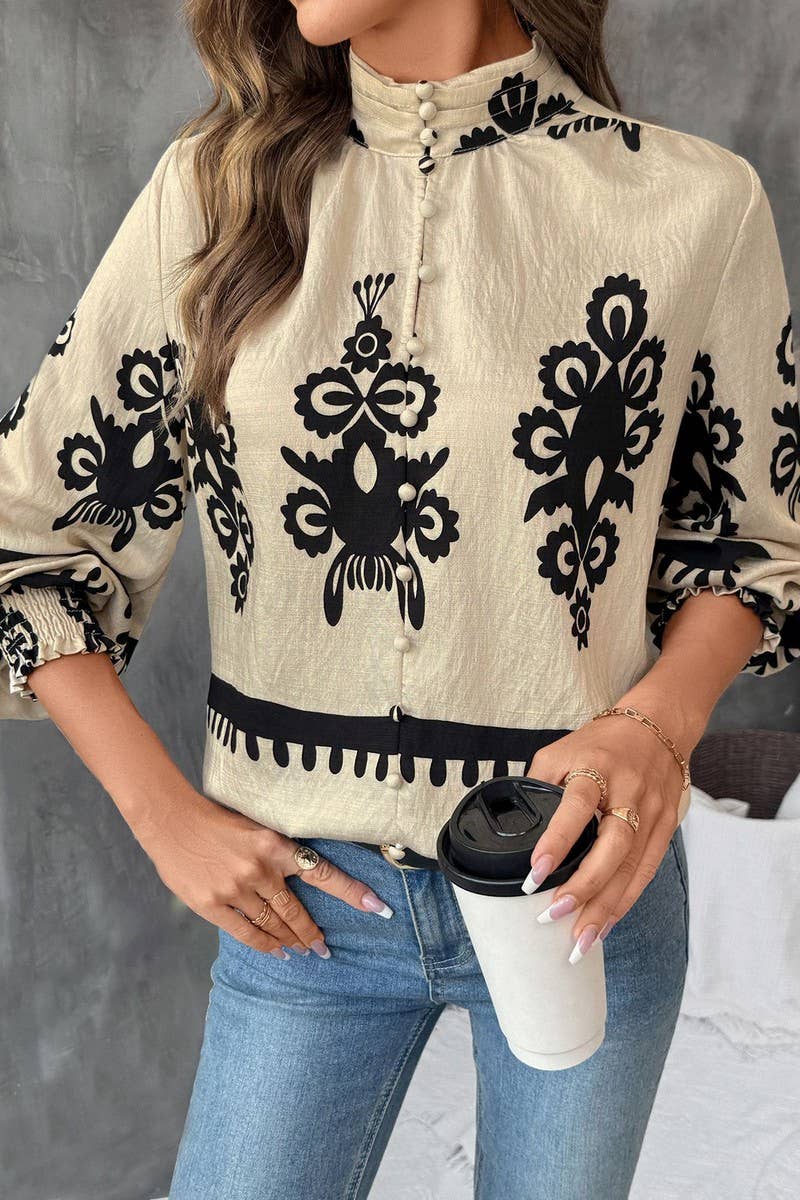 CWTBLL00746_ETHNIC STYLE LONG-SLEEVED PRINTED SHIRT
