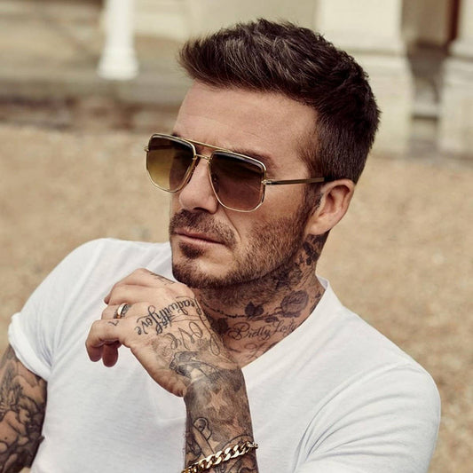 DOUBLE-BRIDGE UV-BLOCKING DIAMOND-CUT SUNGLASSES
