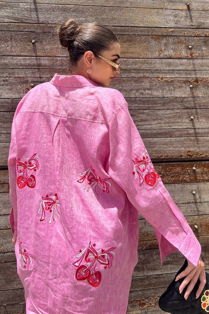 CWSTB1949_EMBROIDERED LONG SLEEVE SHIRT AND PANTS SET