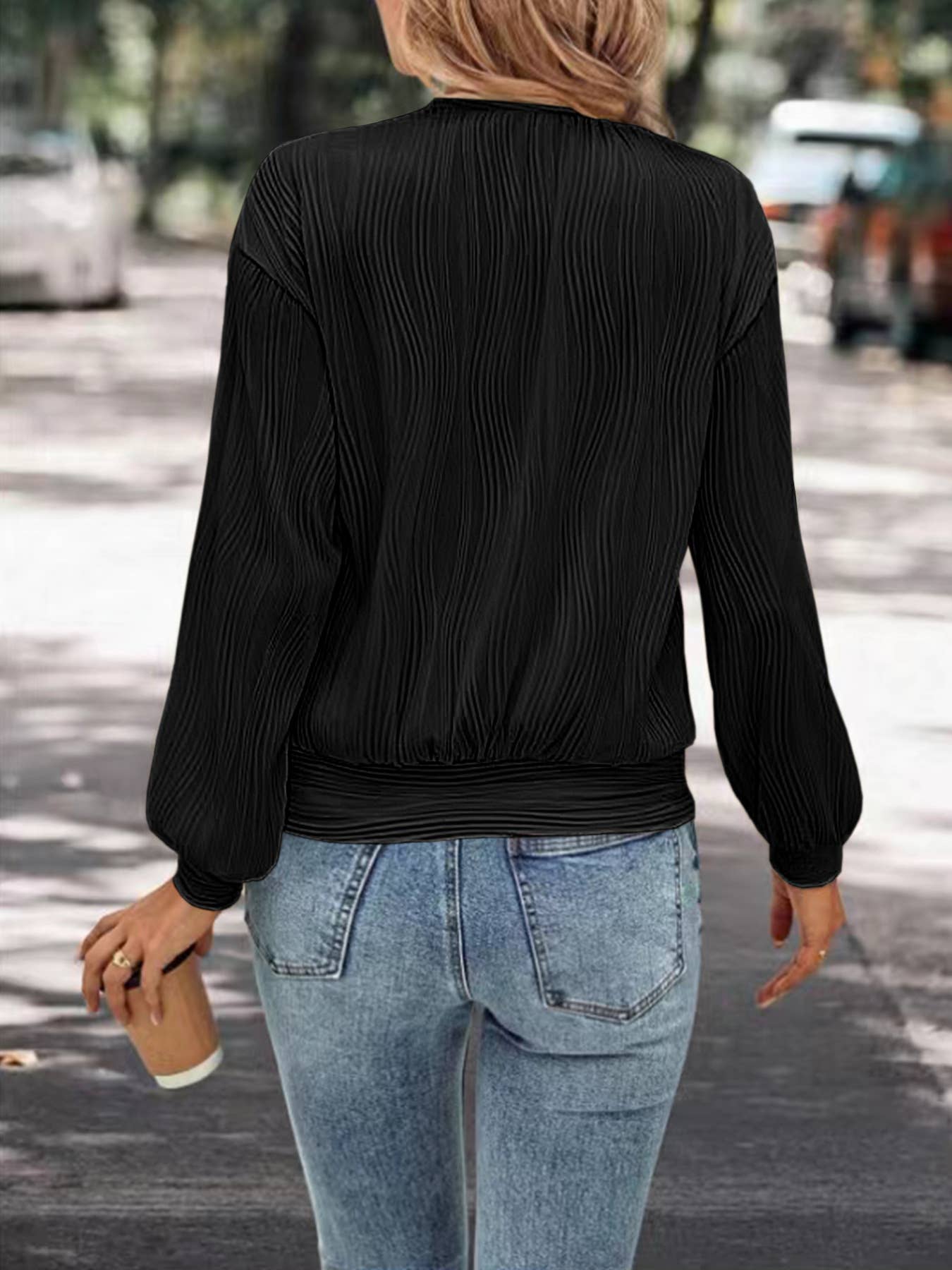 DROP SHOULDER ROUND NECK SOLID COLOR LOOSE TSHIRT