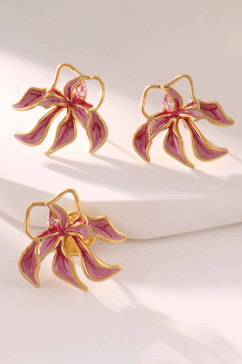 FASHION LIGHT LUXURY ORCHID EARRINGS_CWAJE0481
