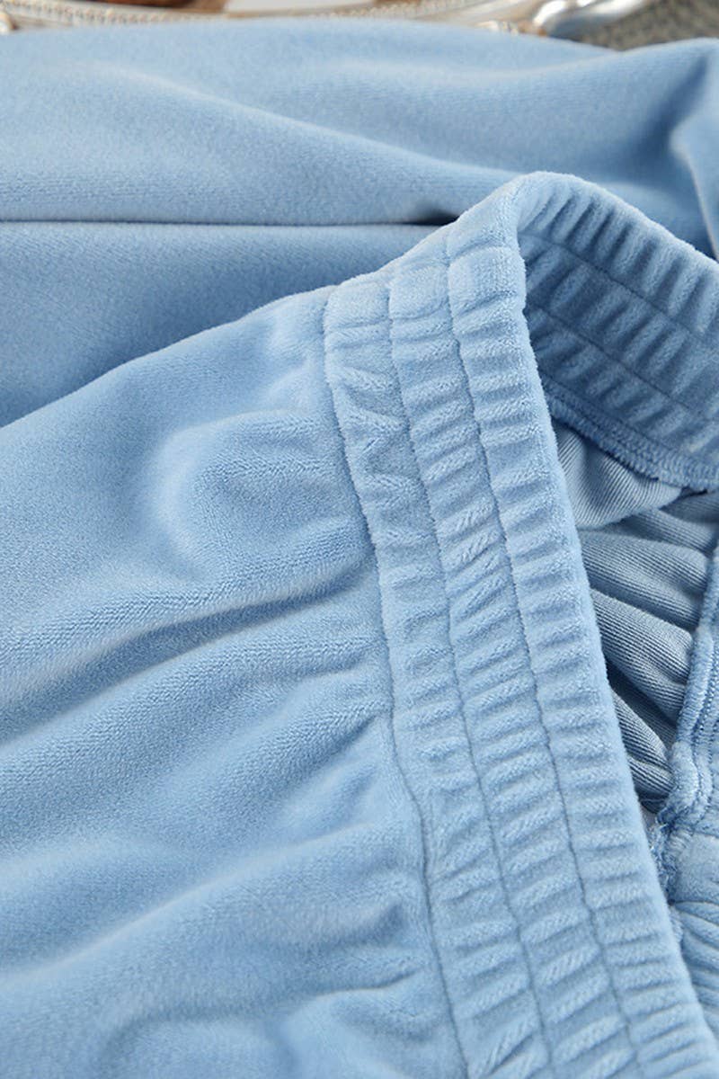 CWSPJ0345_PLUSH LONG SLEEVE LONG PANTS PAJAMAS SET