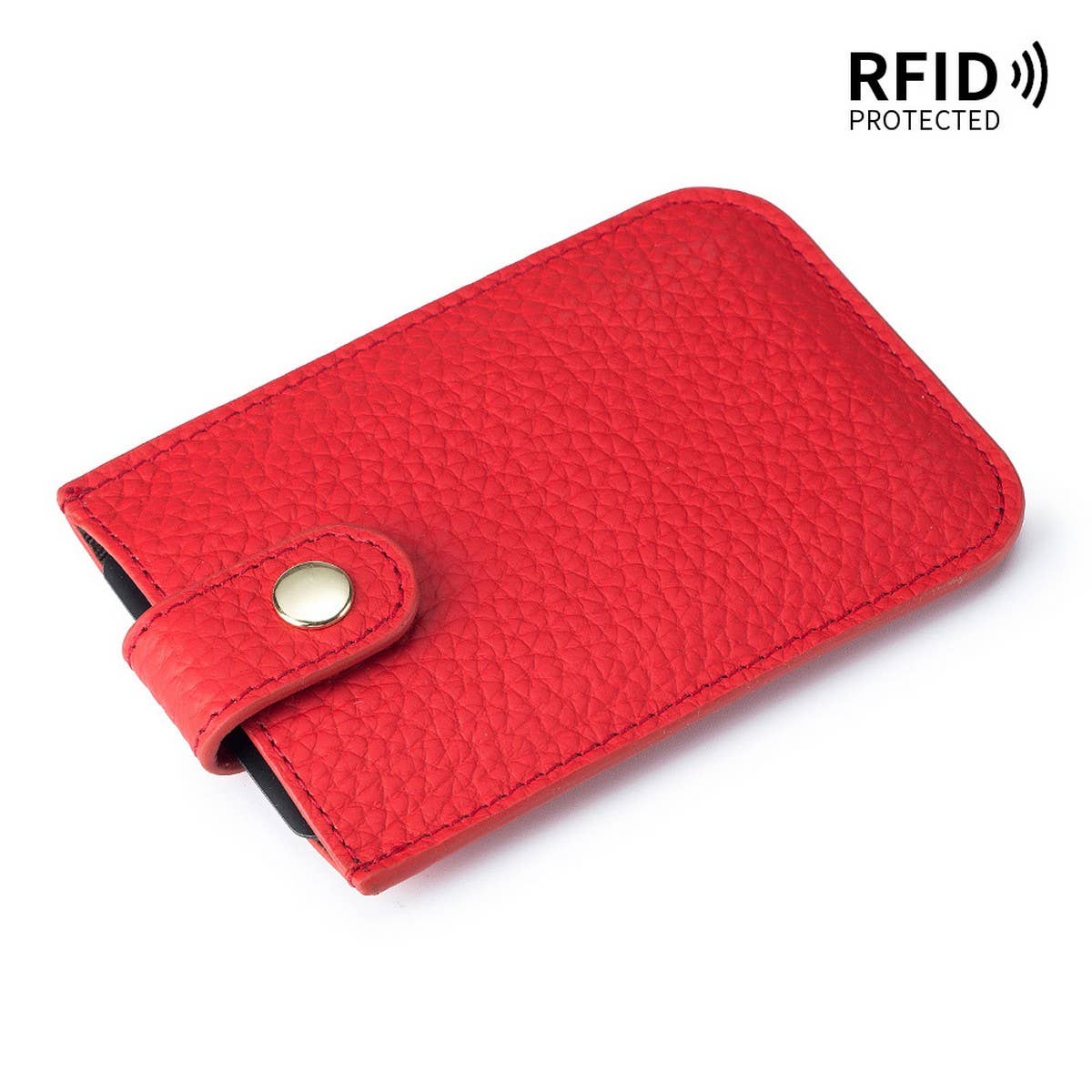 ULTRA-THIN LAYERED DRAWSTRING LEATHER CARD HOLDER_CWAB3825