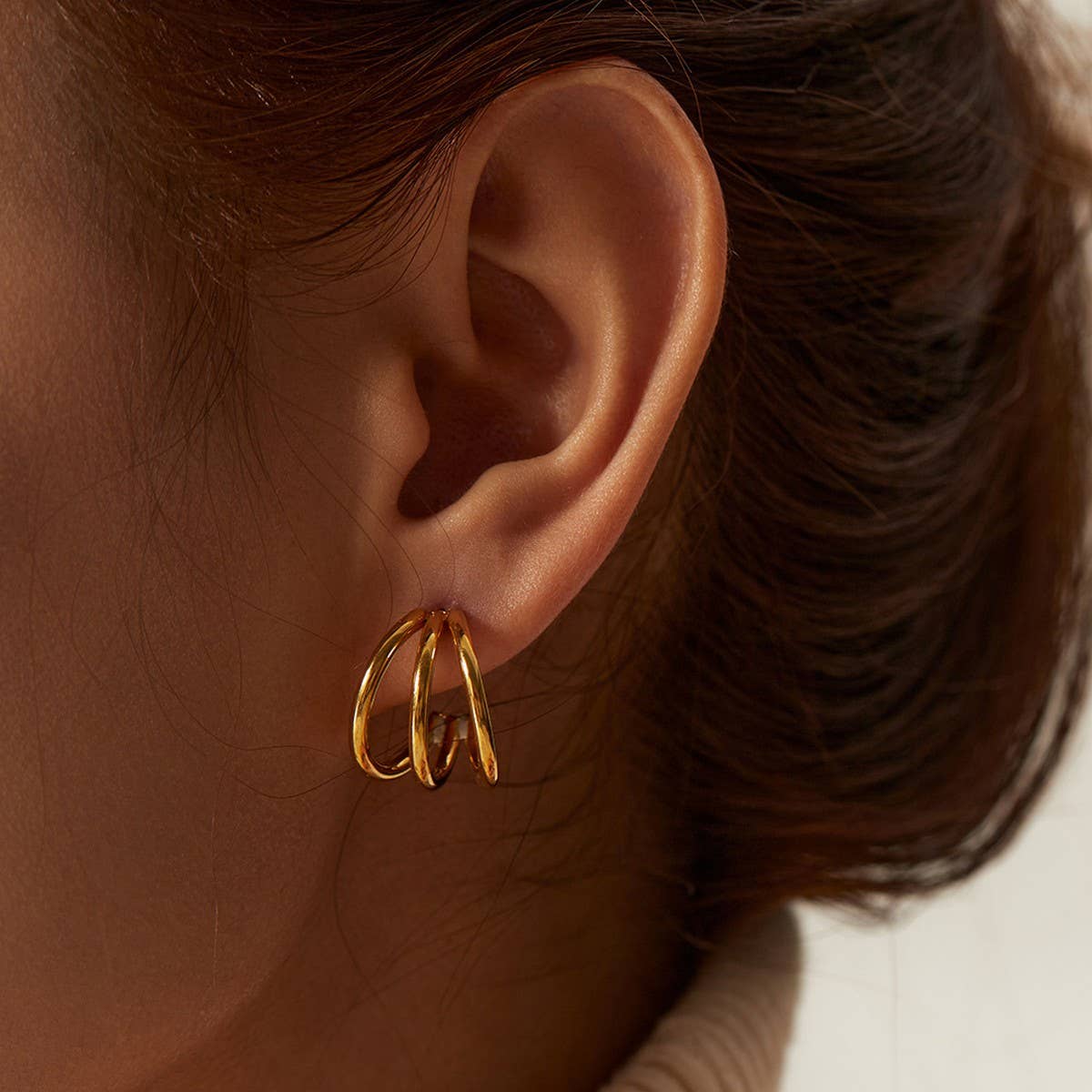 PERSONALIZED HIGH-END GOLD PIGMENT HOOP EARRINGS_CWMM2350