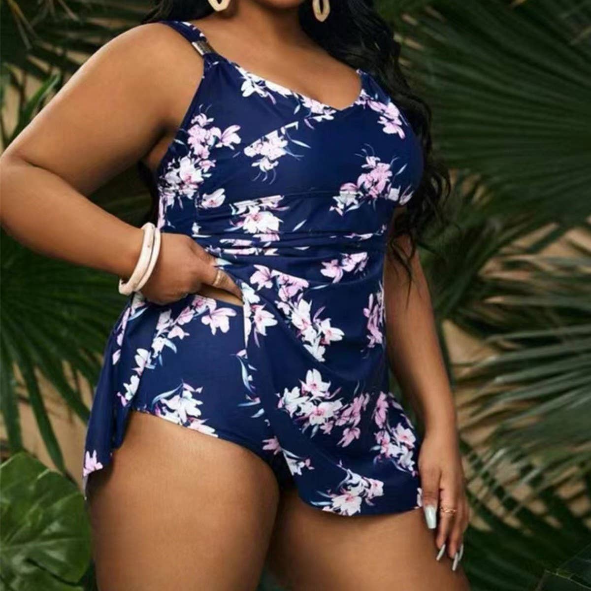 OVERSIZED PRINTED TWO-PIECE SKIRT BIKINI SET_CWMW0604