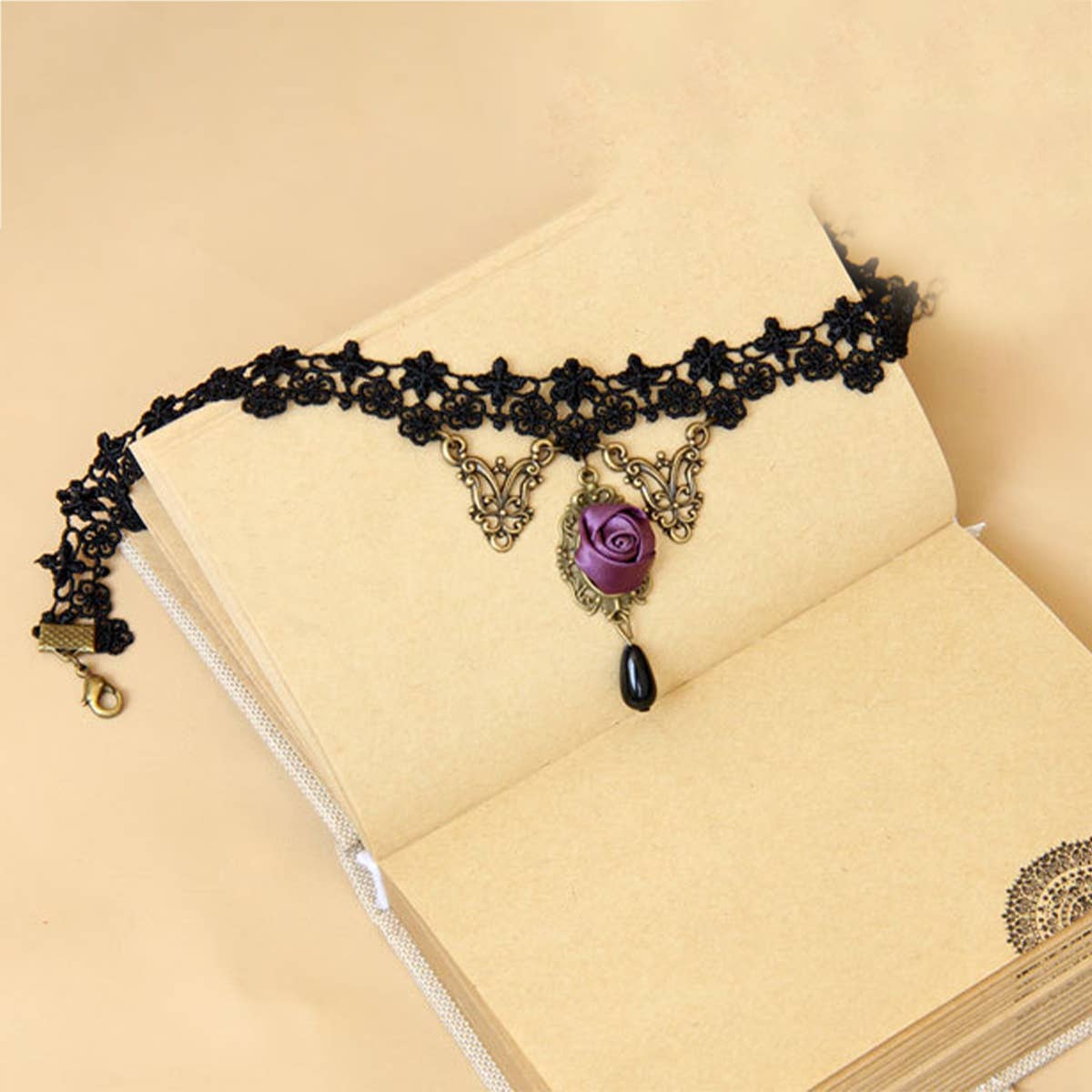 HALLOWEEN LACE NECKLACE NECK CHAIN SHORT NECKLACE