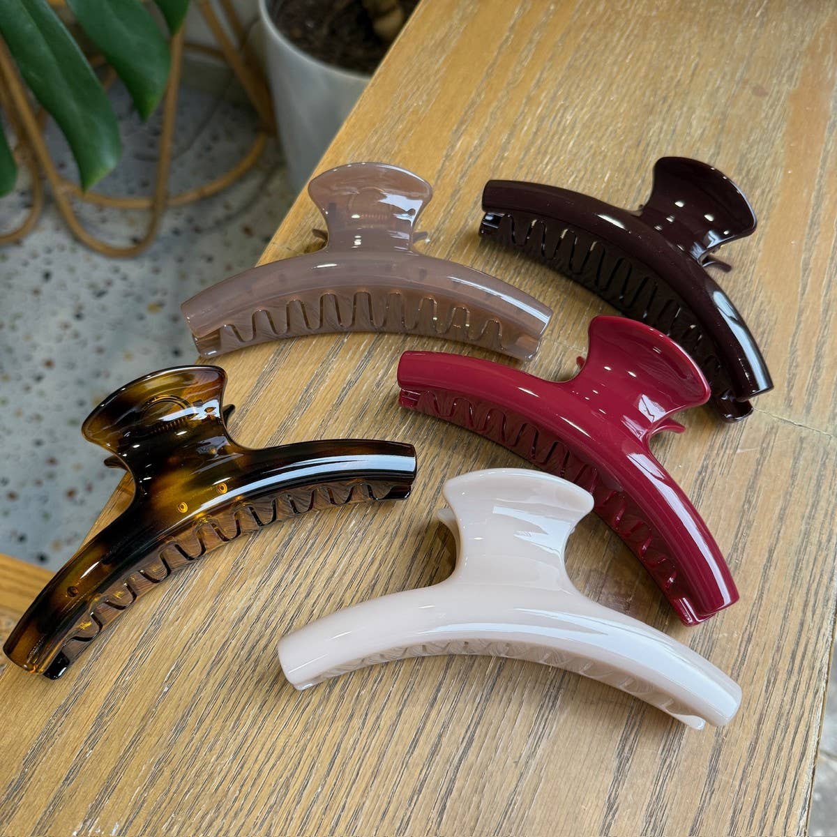 CWAHA4450_NEW FRENCH BUTTERFLY BUCKLE HIGH-GRADE SHARK CLIP