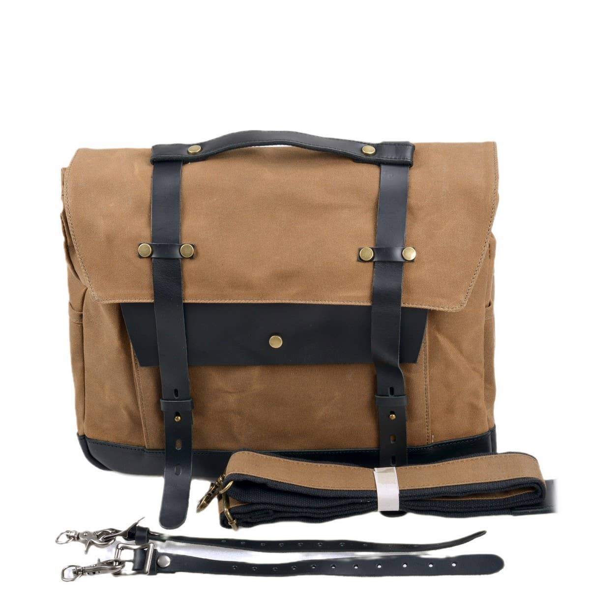 Vintage Waterproof Motorcycle Satchel Bag_CWAB5566