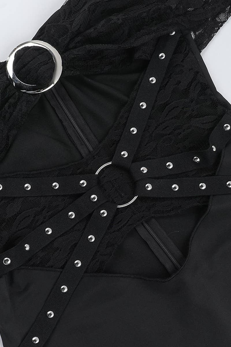 CWSBS0207_HALTER NECK LACE OFF-SHOULDER JUMPSUIT