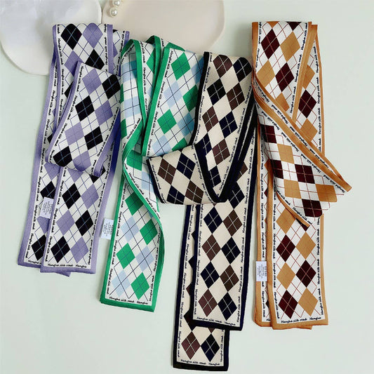 VERSATILE RETRO DIAMOND GRID FASHION HEADBAND