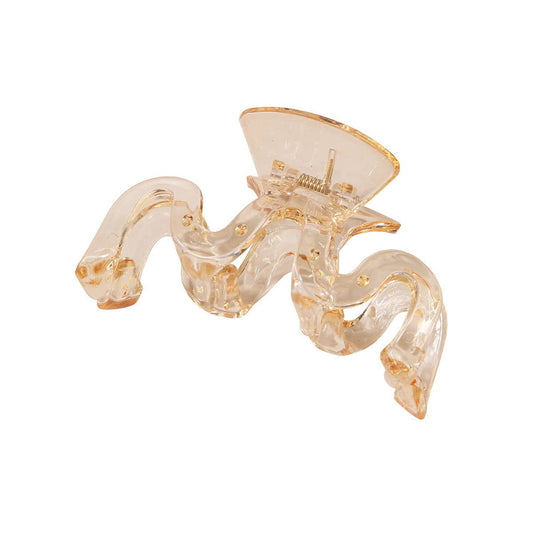 Wavy Back Hair Claw - Large Minimalist Shark Clip_CWAHA1051
