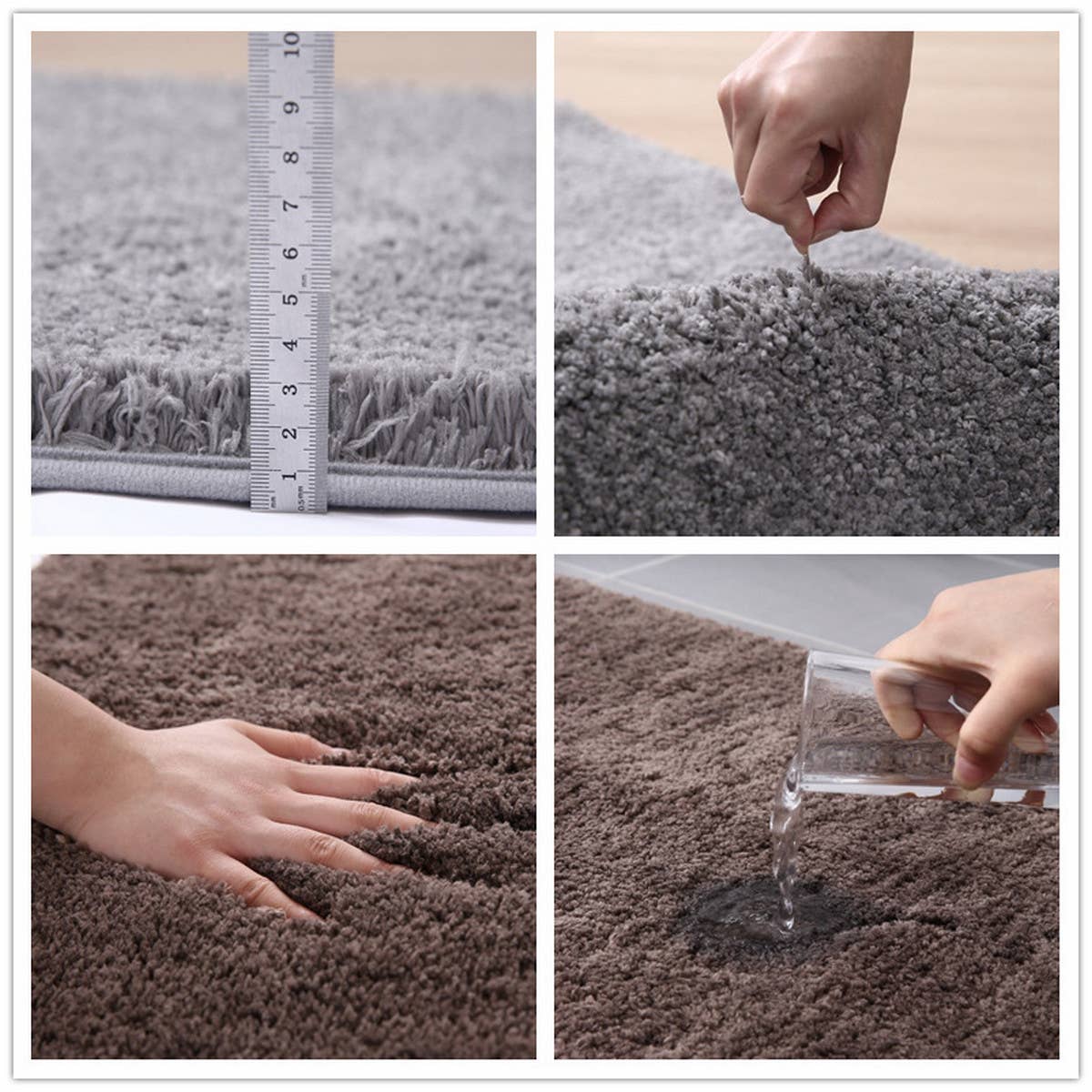 WATER-ABSORBENT NON-SLIP THICK BATHROOM MAT