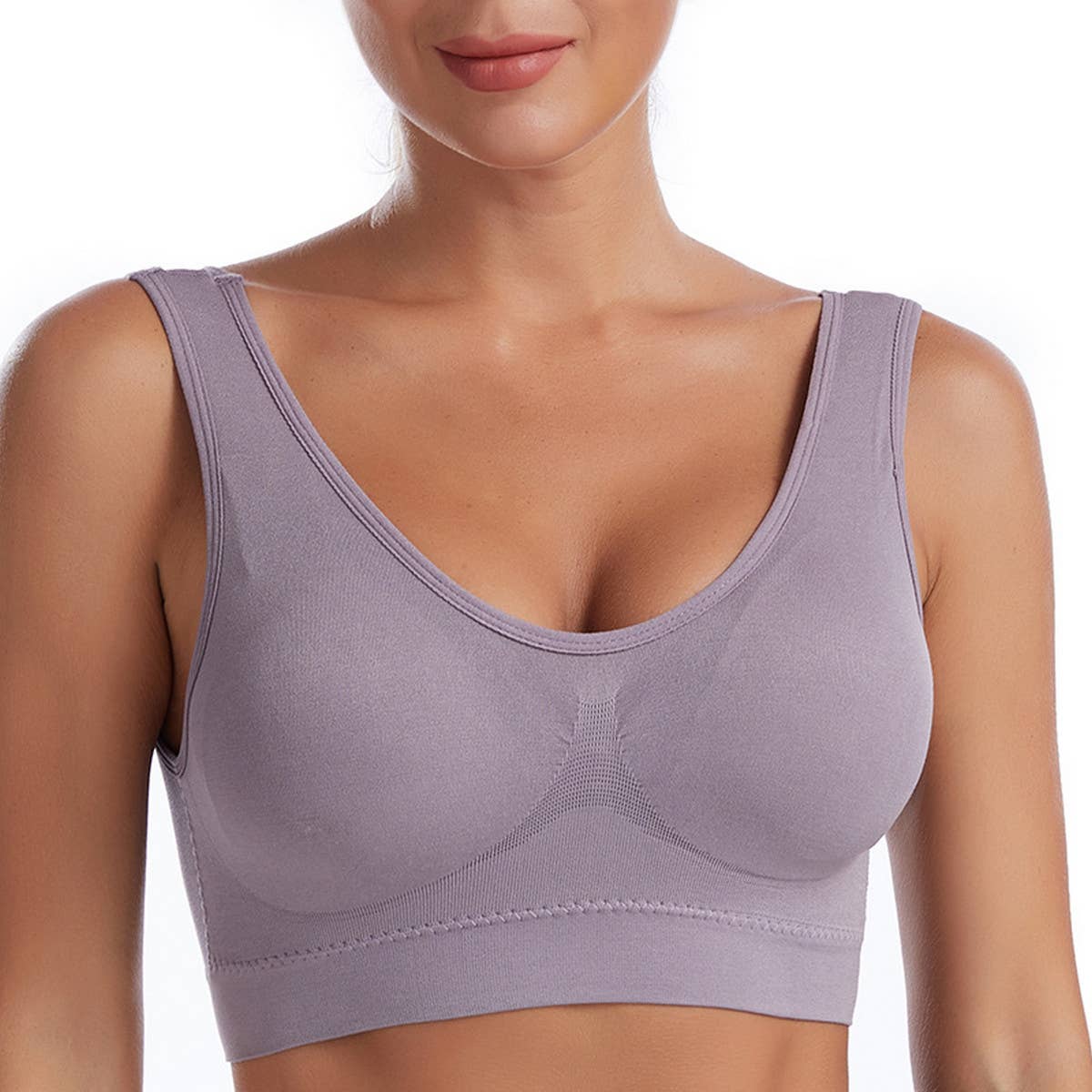 PLUS SIZE RUNNING SHOCKPROOF SPORTS WIRELESS BRA_CWMU0309