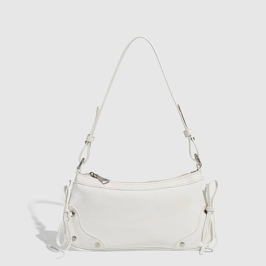 Solid Bowknot Shoulder Bag for Women_CWAB5683