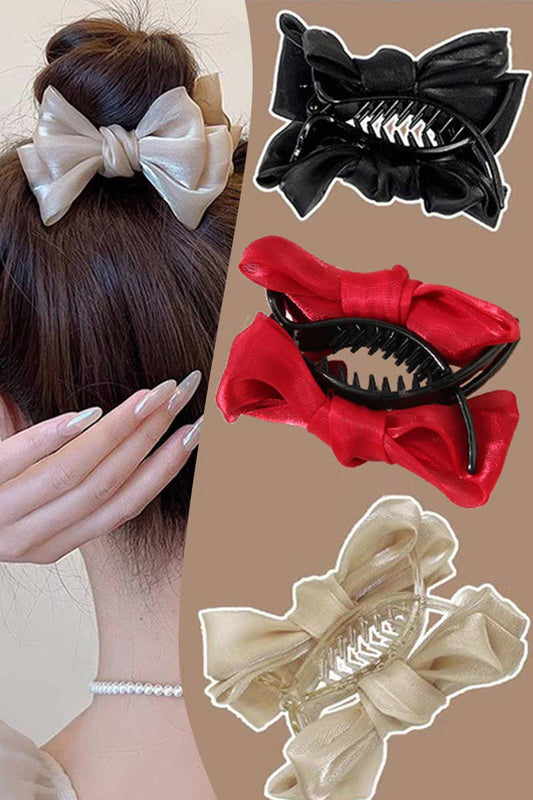 CWAHA0580_Mesh bow clip princess head ponytail clip