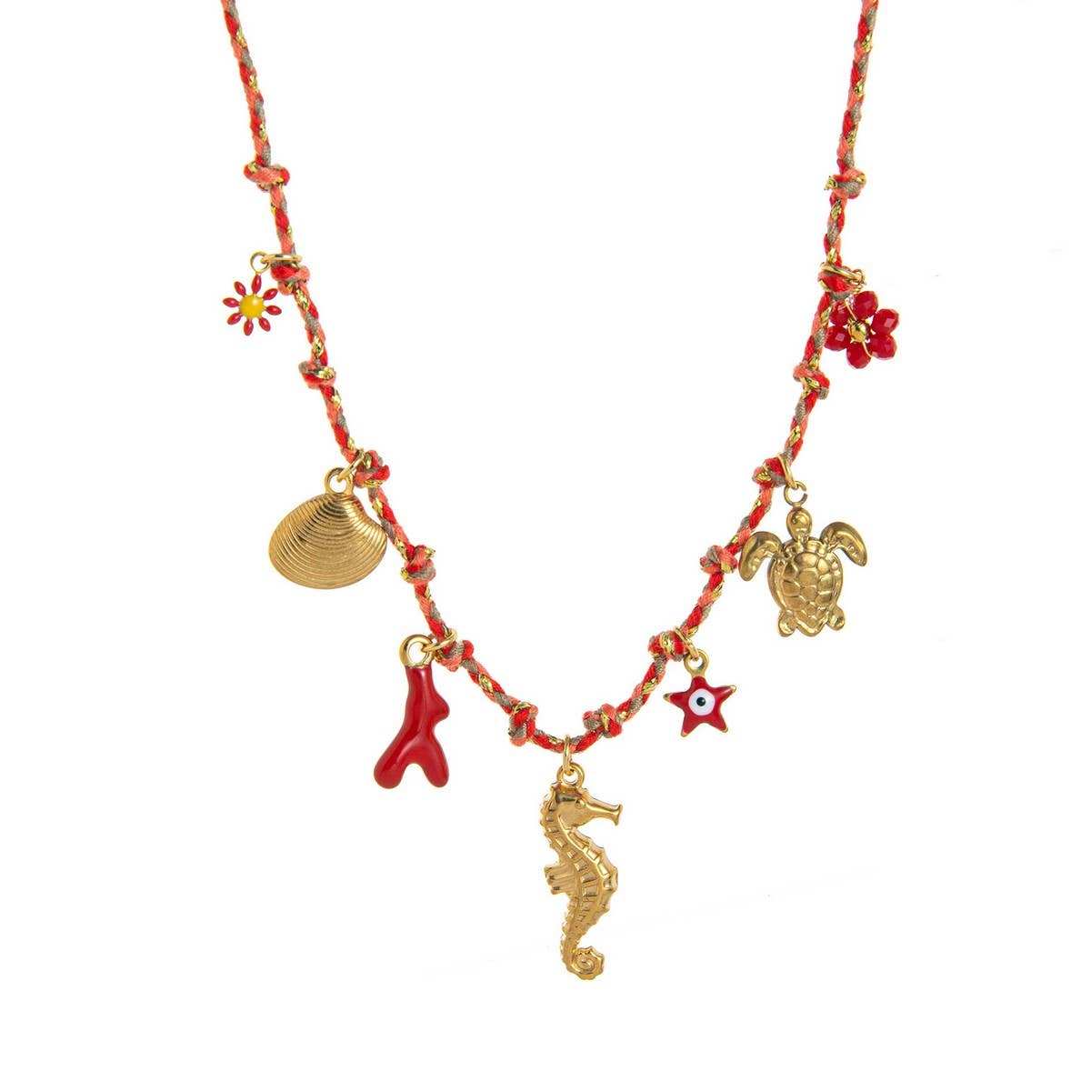 Summer seaside personality shell necklace_CWMM5716