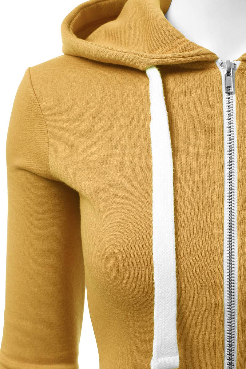 AWOHOL192_Lightweight Thin Zip-Up Hoodie Jacket