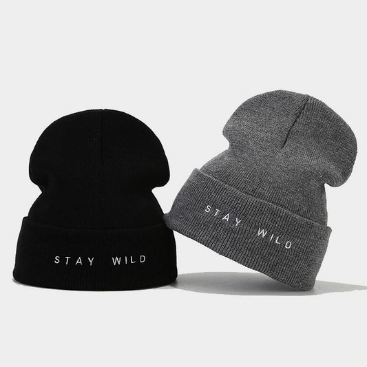 FASHION LETTER EMBROIDERY SIMPLE  KNITTED HAT_CWAH2087