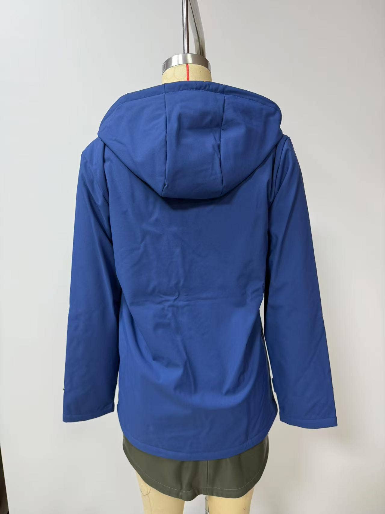 Composite fleece waterproof hooded jacket