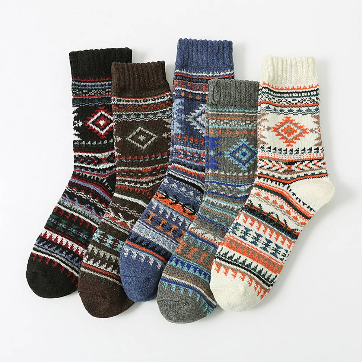 5 PAIRS OF MEN WINTER THICK WARM MID-TUBE SOCKS_CWMS0685