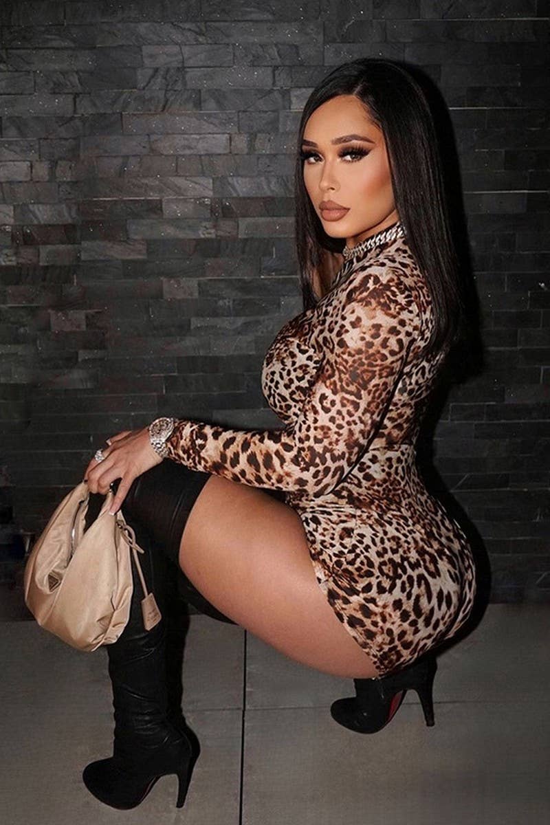 CWSBSL0106_ROUND NECK LONG SLEEVE LEOPARD PRINT BODYSUIT