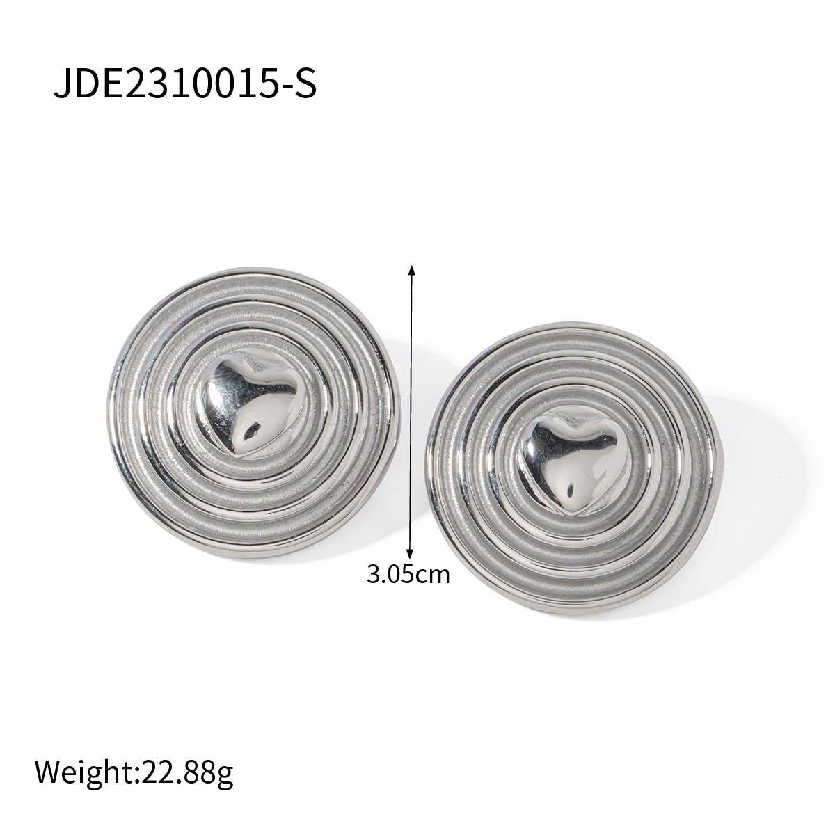 SIMPLE AND STYLISH 18K GOLD SPIRAL EARRINGS